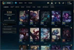 Conta prata 4 com 125 skins e 145 champs - League of Legends LOL