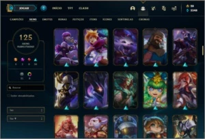 Conta prata 4 com 125 skins e 145 champs - League of Legends LOL