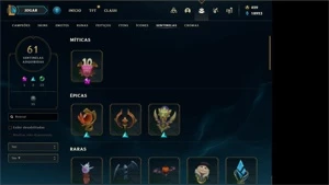 Conta league of legends, 1326 skins LOL