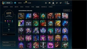 Conta league of legends, 1326 skins LOL