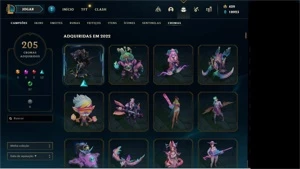 Conta league of legends, 1326 skins LOL