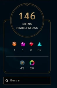 Conta LOL MMR DIAMANTE SOLOQ- FLEX PLATINA - 146 SKINS - League of Legends