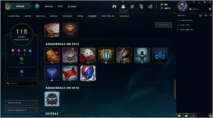 Conta 2012 inativa c. Elise vitoriosa - League of Legends LOL