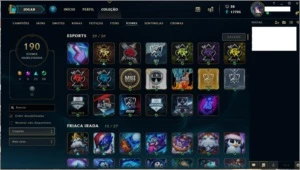 ACC LVL 108+150 SKINS+ TODOS CHAMPS+ BORDA PLATINA - League of Legends LOL