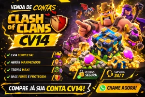 Conta De Clash Of Clans Cv 14 Rushado