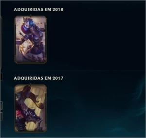 Conta LOL Gold 3 (plat 3 TFT) c/ Twitch Medieval - League of Legends