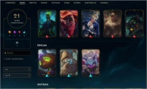 Conta LOL Gold 3 (plat 3 TFT) c/ Twitch Medieval - League of Legends