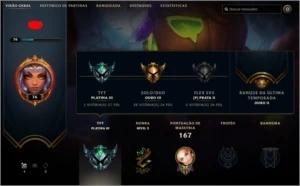 Conta LOL Gold 3 (plat 3 TFT) c/ Twitch Medieval - League of Legends