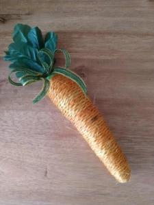 Cenoura Decorativa de Sisal - P ou G - Artesanato e Personalizados