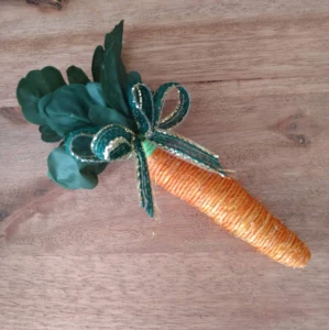 Cenoura Decorativa de Sisal - P ou G - Artesanato e Personalizados