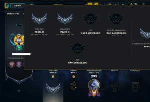 Prata 2 com 120 Champs e 42 Skins ( ADC / SUP / MID )