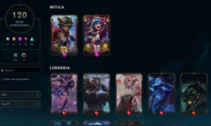 Conta LOL com 120 skins nivel 283 com todos dados - League of Legends