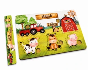 Jogo de Encaixe Fazendinha Personalizado - Artesanato e Personalizados