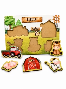 Jogo de Encaixe Fazendinha Personalizado - Artesanato e Personalizados