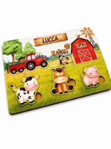 Jogo de Encaixe Fazendinha Personalizado - Artesanato e Personalizados