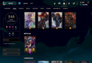 Conta Lol 2016 // Lvl 683, 240 Skins, 4 Ultimates, Mestre+++ - League of Legends