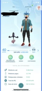 Conta de Pokémon go