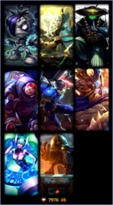 Conta platina 5 nas 3 filas - League of Legends LOL
