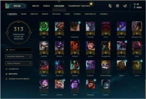 CONTA LOL OURO 4 113 CHAMPIONS BORDA PLATINA 49 SKINS - League of Legends