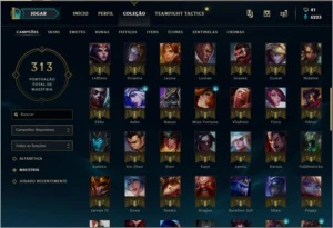 CONTA LOL OURO 4 113 CHAMPIONS BORDA PLATINA 49 SKINS - League of Legends