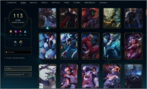 Conta League of legends 113 skins 125 campeões platina 1 LOL