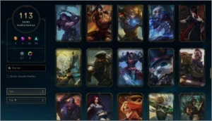 Conta League of legends 113 skins 125 campeões platina 1 LOL
