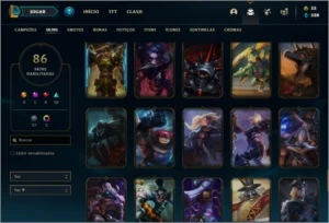Conta Unraqued League of legends LOL