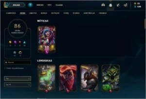 Conta Unraqued League of legends LOL
