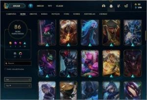 Conta Unraqued League of legends LOL