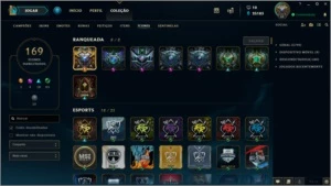 Conta OURO 1, 132 Campões, 59 Skins, 25K Essencia Azul - League of Legends LOL