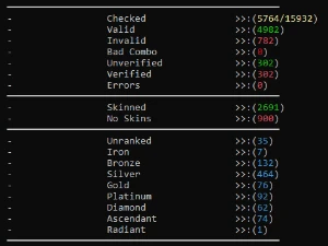 Checker Valorant Sem Proxies - Combo Com 10 Checker Vava