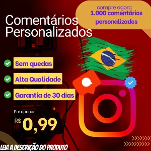 [ Promoção ] Comentários Personalizados: Instagram! - Social Media