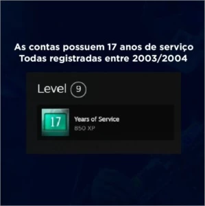 Steam 18 anos medalhas cs go 5 - 10 anos - Counter Strike
