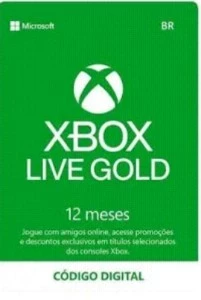 Xbox live gold 12 meses - Serviços Digitais