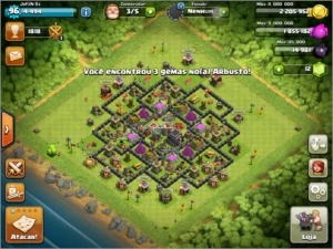 Conta de clash of clans cv9 xp 97 5 contrutores.