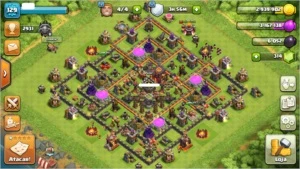CLASH OF CLANS CV 10 LVL 129