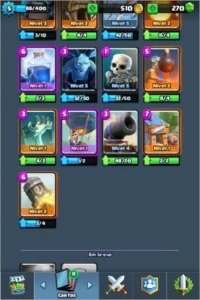 Conta Clash Royale Arena 4 nível 5.