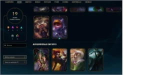 Conta De Lol P3 , 65 Champs , 19 Skins - League of Legends