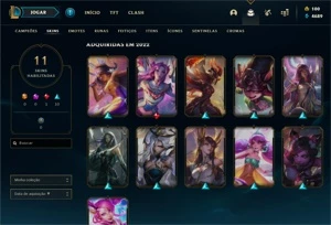 SMURF PRATA 3, SKIN LENDÁRIA DA KAI'SA + 10 SKINS ÉPICAS - League of Legends LOL