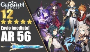 (AR-56) Xiao, Raiden, Albedo, Childe, Mona, Jean, Keqking - Genshin Impact