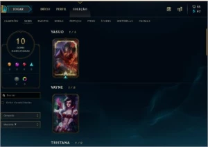 Conta Unranked Lvl 32 Com 10 Skins Estou Upando pra Gold - League of Legends LOL