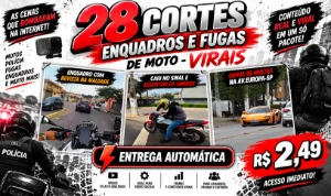 Pack 28 Cortes Enquadros e Fugas de Moto 🏍️🔥 | Vídeos Vira - Vídeos e Cortes Cortes Virais