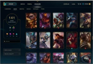 Acc de LOL 141 Skins - League of Legends