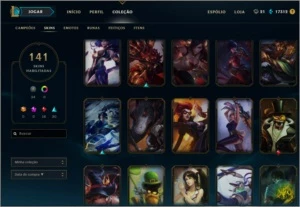 Acc de LOL 141 Skins - League of Legends