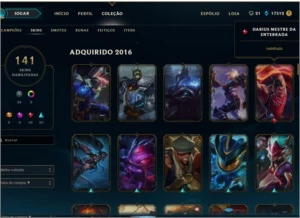 Acc de LOL 141 Skins - League of Legends