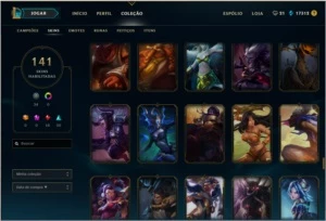 Acc de LOL 141 Skins - League of Legends