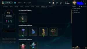 Conta Lol 6 anos com + de 300 skins - League of Legends