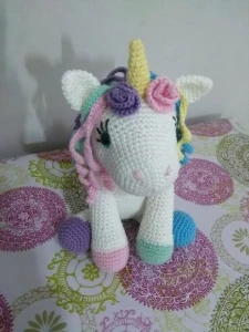 Amigurumi Unicórnio - Artesanato e Personalizados