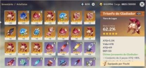 Conta Genshin Impact Rank 41 QiQi/Mona/Venti/Fischl