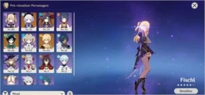 Conta Genshin Impact Rank 41 QiQi/Mona/Venti/Fischl